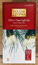 HOLIDAY LIVING 100 Ct. Mini String Holiday Wedding Lights Clear 5 Box Lot New