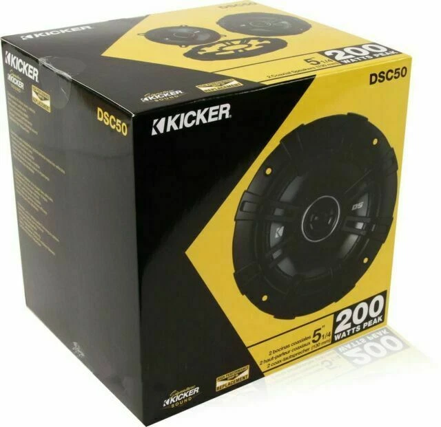 KICKER DSC50 2-Way Coaxial Car Speaker - Black