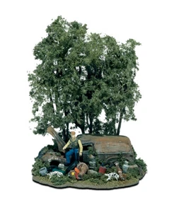 Woodland Scenics HO The Hunter Mini-Scene Unpainted Metal Kit M104 - Picture 1 of 2