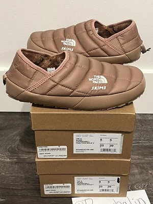 Skims X North Face Thermoball Traction Mule Sienna - Size 8 Woman’s - Brand New - Image 1 of 4