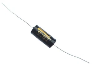 Axial Electrolytic Bipolar Capacitor, 15uF 100V, 105C, Tolerance ±20%, - Picture 1 of 3