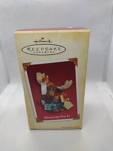Hallmark Keepsake Ornament Mooster Fix-It 2005 Moose Tools Home Improvement Xmas - Picture 1 of 8