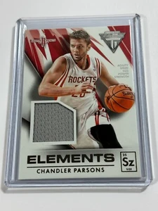 2013-14 Panini Titanium Elements Materials Chandler Parsons #30 Rockets - Imagen 1 de 2