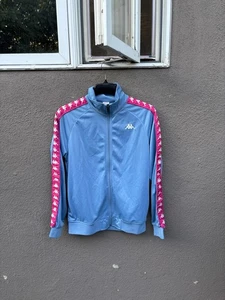 Chaqueta deportiva Kappa azul claro/rosa talla mediana - Imagen 1 de 13
