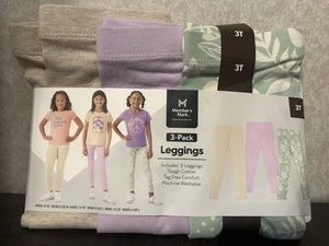 Member's Mark Girls Cotton Stretch Full-Waist Comfortable Elastic Leggings 3T - Picture 1 of 4