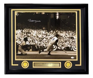 Bill Mazeroski Signed Framed 16x20 Pittsburgh Pirates Photo JSA QR Hologram - Picture 1 of 2