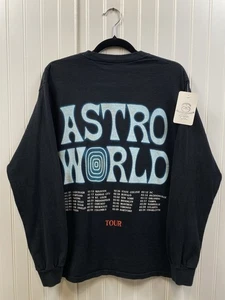 Travis Scott Astro World Tour Longsleeve Tshirt Men’s Oversize Small Black - Bild 1 von 6