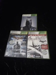 Xbox 360 Batman Arkham Trilogy Lot getestet funktioniert - Bild 1 von 3