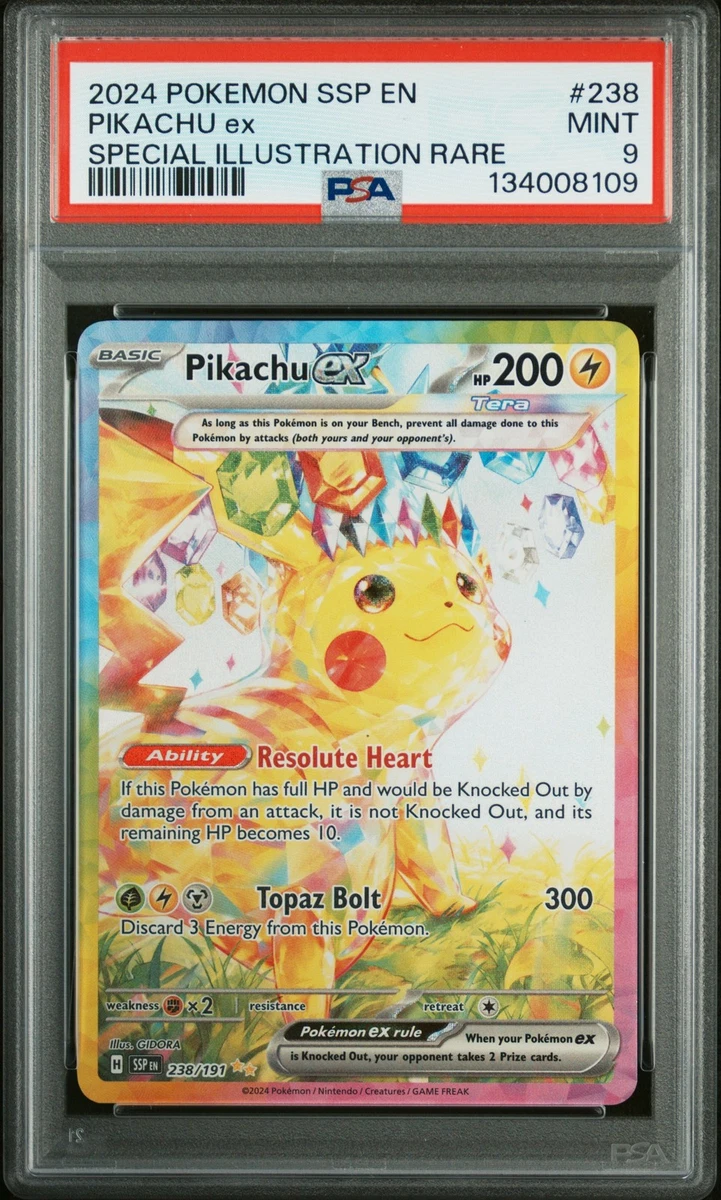 Pikachu Pokémon TCG Grade 9 Rare Individual Collectible Card Game
