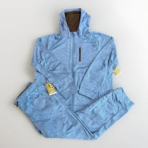 Athletic Works Blue Full-Zip Jacket & Sweatpants Set Boys XL 14-16 HUSKY NEW - Picture 1 of 22
