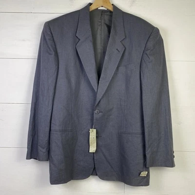 Nuevo con etiquetas Blazer Reunion De Colección Para Hombres M Gris Mezcla de Lino Coastal Resort 2 Botones Stock Muerto Foto 1 de 4