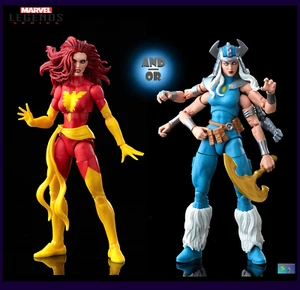 Marvel Legends Series X-men Retro Dark Phoenix & Spiral Action Figures - Picture 1 of 13