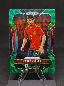 Carlos Soler 2022 Prizm World Cup Qatar Green Wave #219 Spagna - Foto 1 di 2