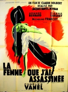 Teléfono LA MUJER QUE ASESINÉ A LA MUJER QUE J'AI ASESSINEE 1948 PÓSTER FRANCÉS - Imagen 1 de 1
