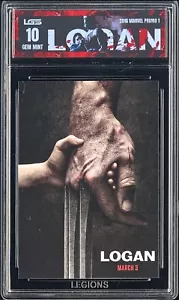 2016 Marvel Logan Film Promo 1 Wolverine LGS 10 Gem Mint X-Men MCU Graded Karte - Bild 1 von 6