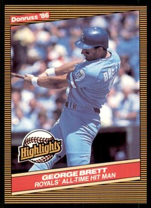 1986 Donruss Highlights #3 George Brett Kansas City Royals