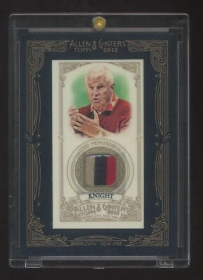 2012 ALLEN & GINTERS BOB KNIGHT GAME WORN 3 COLOR PATCH JERSEY SP  NEVER SEEN  ! - Image 1 of 2