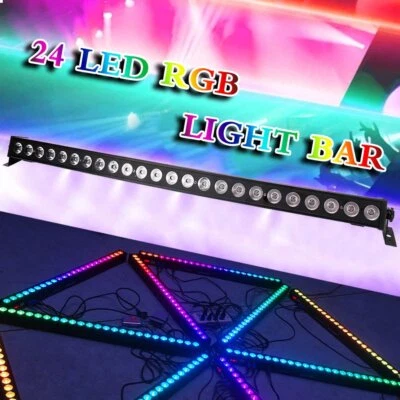 RGB 24*3W LED Bühnenbeleuchtung Wall Washer Bar DMX DJ  Licht Ostern Weihnachten - Bild 1 von 4