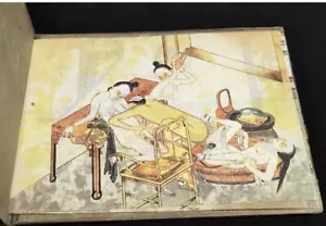 6Pieces China Qing Dynasty Album Folk Traditional Lovers Erotic Paper Painting - Picture 1 of 7