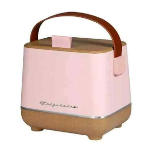 Frigidaire, Portable Insulated 6-Can Mini Personal Fridge Cooler, Pink NEW - Picture 1 of 6