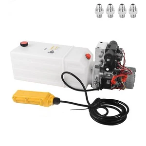 8 Quart Hydraulic Pump 12V DC Hydraulic Power Unit Double Acting Hydraulic Pump - Picture 1 of 7