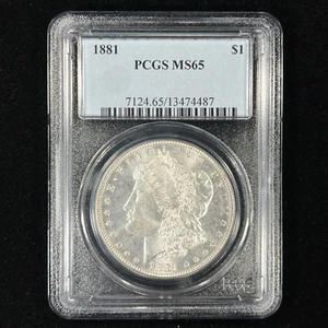 1881 $1 MS65 PCGS Morgan Silver Dollar - Bild 1 von 2