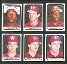 1981 TCMA Cedar Rapids REDS #17 KEN SCARPACE Westland MICHIGAN