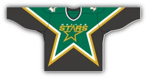 Dallas Stars Shirt NHL Hockey Combo  Car Bumper Sticker -  3'', 5'', 6'' or 8'' - Picture 1 of 1