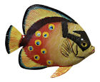 Große 12 Zoll tropische Fische Tiki Sea Life Bad Wanddekor gelb orange 12TFW39