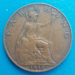 Great Britain Farthing 1911 Km 808.1 - Picture 1 of 2