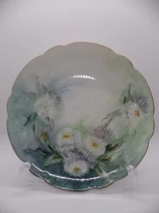 Vintage JHR Bavaria China Teller handbemalt Chrysanthemen SIGNIERT - Bild 1 von 7