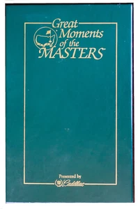 Great Moments of the Masters Golf VHS Cadillac Green Collector Case 1989 PGA - Picture 1 of 3
