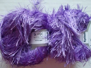 Eyelash yarn by Ice Yarns, Lavender (purple), lot of 2, (81 yds each) - Picture 1 of 2