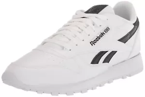 Reebok Unisex Adult Classic Leather Vegan Sneaker, Vegan Collection/White/Black, - Picture 1 of 1