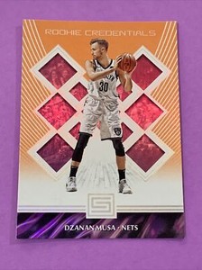 2018-19 Panini Status Dzanan Musa Rookie Credentials Orange #27 Brooklyn Nets RC