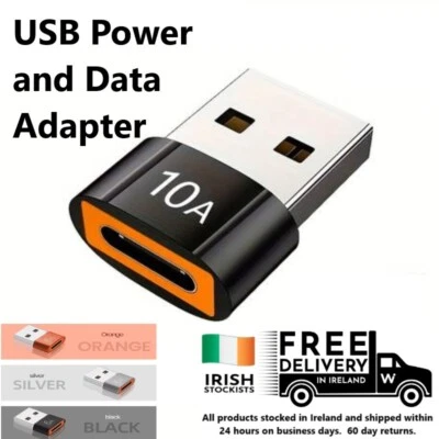 USB Adapter C to A Converter OTG for power and data support fast charging - Image 1 of 4