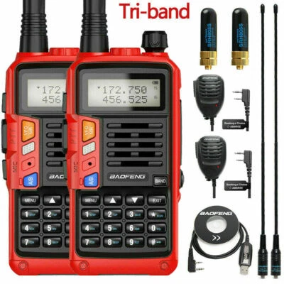 BAOFENG UV-9R PLUS WALKIE TALKIE 10W 128CH VHF/UHF HANDHELD ZWEI WEGE RADIO 2021 - Bild 1 von 4