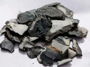 EDIBLE BAKED INDIAN GREY CLAY EARTH ROASTED BHUNI MITTI NAKUMATT Free Shpping - Picture 1 of 3