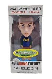 Funko The Big Bang Theory Sheldon Batman HMV Exclusive Wacky Wobbler Bobble Head - Picture 1 of 6