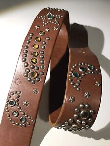 Super Rare! HTC St.Moritz embellished leather Belt