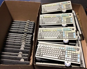 SET BESTEHEND AUS 10 x IBM ANPOS POS Tastatur mit integrierter Maus FRU 13G2130 oder 41K6950 - Bild 1 von 5