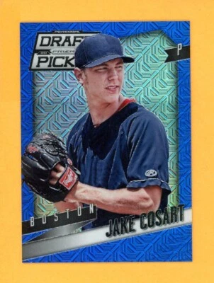 JAKE COSART 2014 Prizm Draft Picks Blue Mojo Rookie RC SER #d /75 - Image 1 of 2
