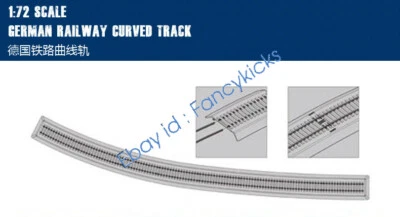 hobbyboss 82910 1/72 GERMAN RAILWAY CURVED TRACK RAILWAY CURVED TRACK HB - Image 1 of 4