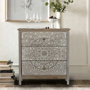 Accent Cabinet Storage Cabinet Vintage Console Cabinet with Drawers for Entryway