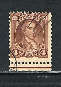 US Year of 1932 Washington Single Stamp Scott# 709 (Used), - Picture 1 of 2