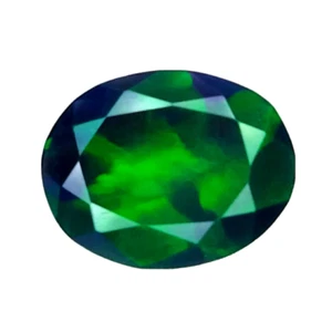 1.380CTS Rainbow multi color flashing black natural opal oval shape - Picture 1 of 3