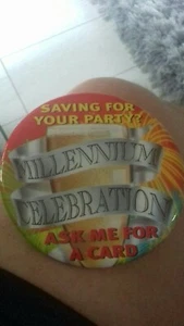 Millennium Celebration 2000 Vintage Large Badge - Picture 1 of 2
