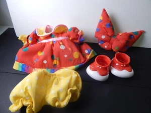 Coleco CABBAGE PATCH KIDS Colorful Circus Kids Clown Dress Bow Shoes 1985 - Picture 1 of 5