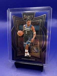 2024-25 Panini Select Basketball Anthony Edwards Concourse Blue Silver - Bild 1 von 1
