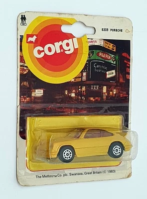 Corgi 8cm Long Diecast Diecast E205 - Porsche - Yellow - Image 1 of 4